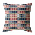 Homeroots 20 in. Spades Indoor & Outdoor Zippered Throw Pillow Red & Blue 412995